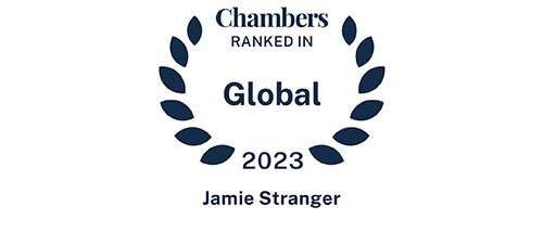 Jamie Stranger - Ranked in - Chambers Global 2023