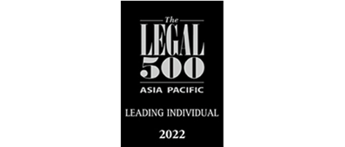 The Legal 500 Asia Pacific 2022 - Leading individual
