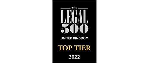 The Legal 500 UK 2022 - Top tier