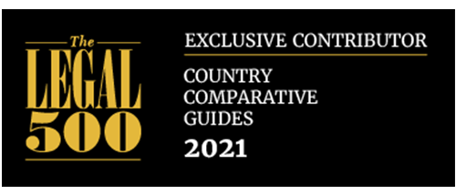 The Legal 500 - Exclusive contributor - Country comparative guides 2021