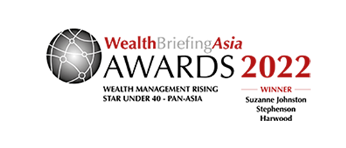 WealthBriefingAsia Awards 2022 - Wealth Management rising star under 40 - Pan-Asia - Suzanne Johnston