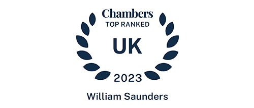 Chambers UK 2023 - William Saunders - Top ranked