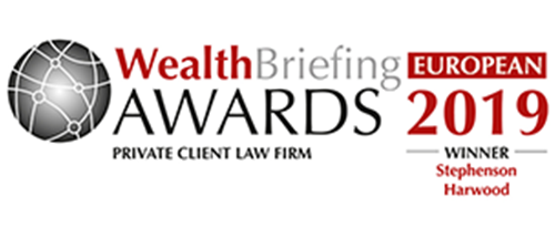 WealthBriefing Awards - European private client law firm 2019